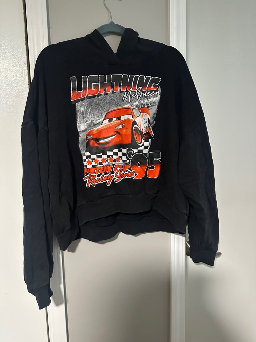 Black Lightning McQueen Graphic Hoodie